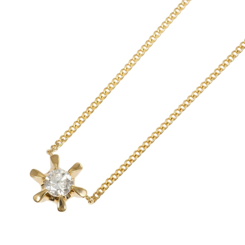 18K (18-karat) Yellow Gold Necklace with 0.30ct Diamond (I1 clarity), Total W...